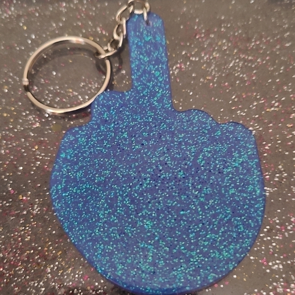 FUNNY Middle Finger Keychain